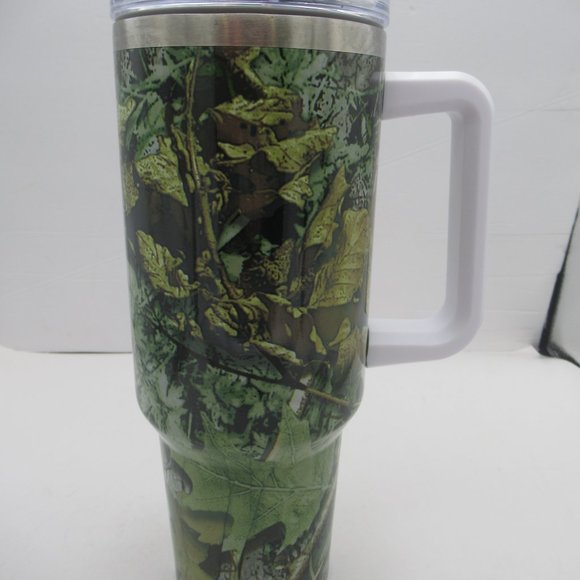 Camouflage 40-ounce Tumbler with Handle - Picture 2 of 6